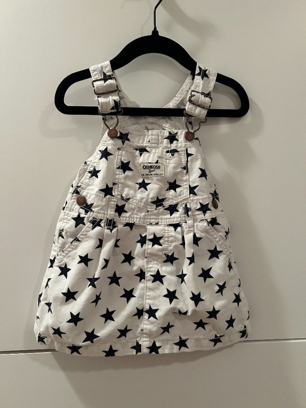 OshKosh B'gosh Star Skirt Overalls - Size 24 Months